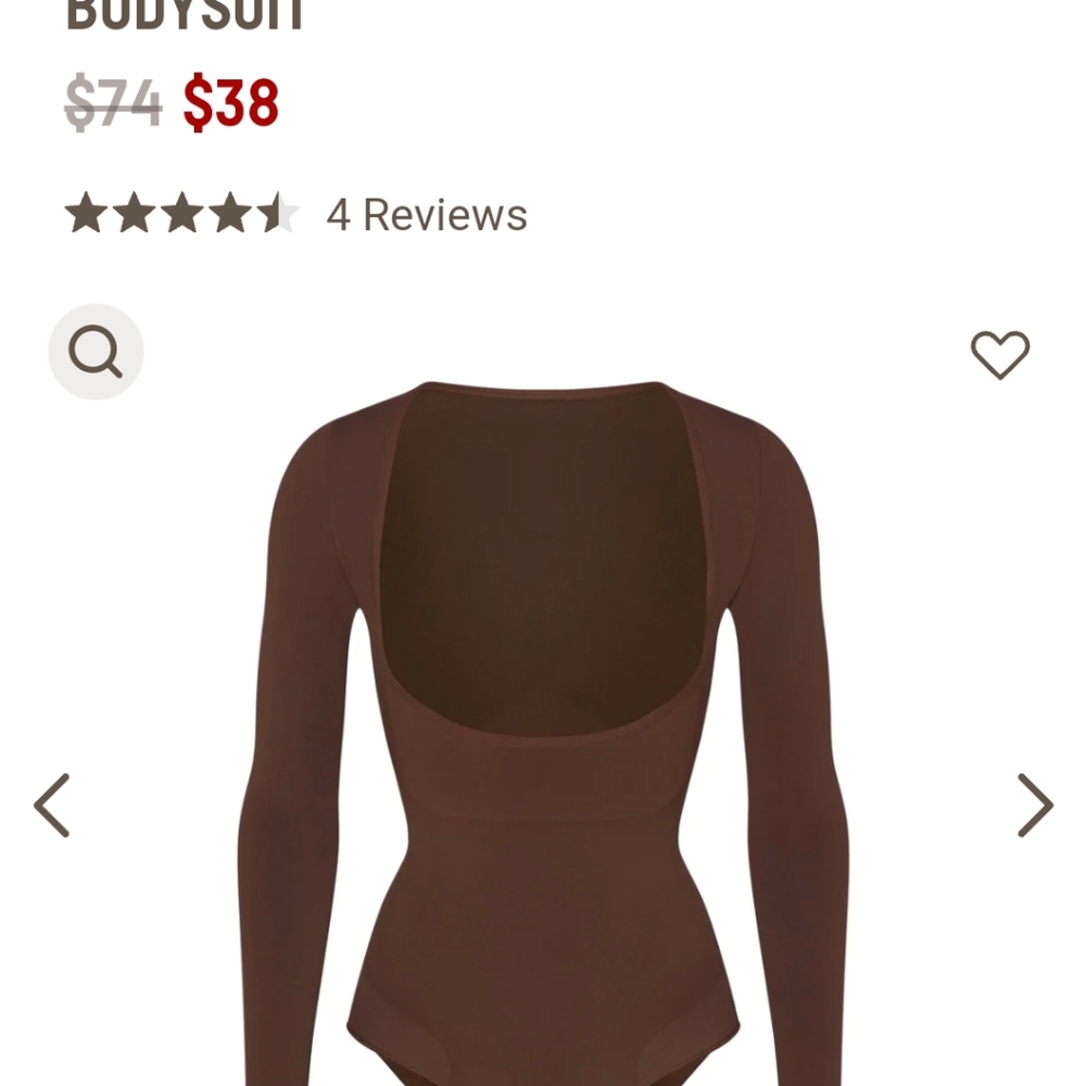 Skims seamless sculpt, long sleeve, open bust brief. Body suit Size 3x
